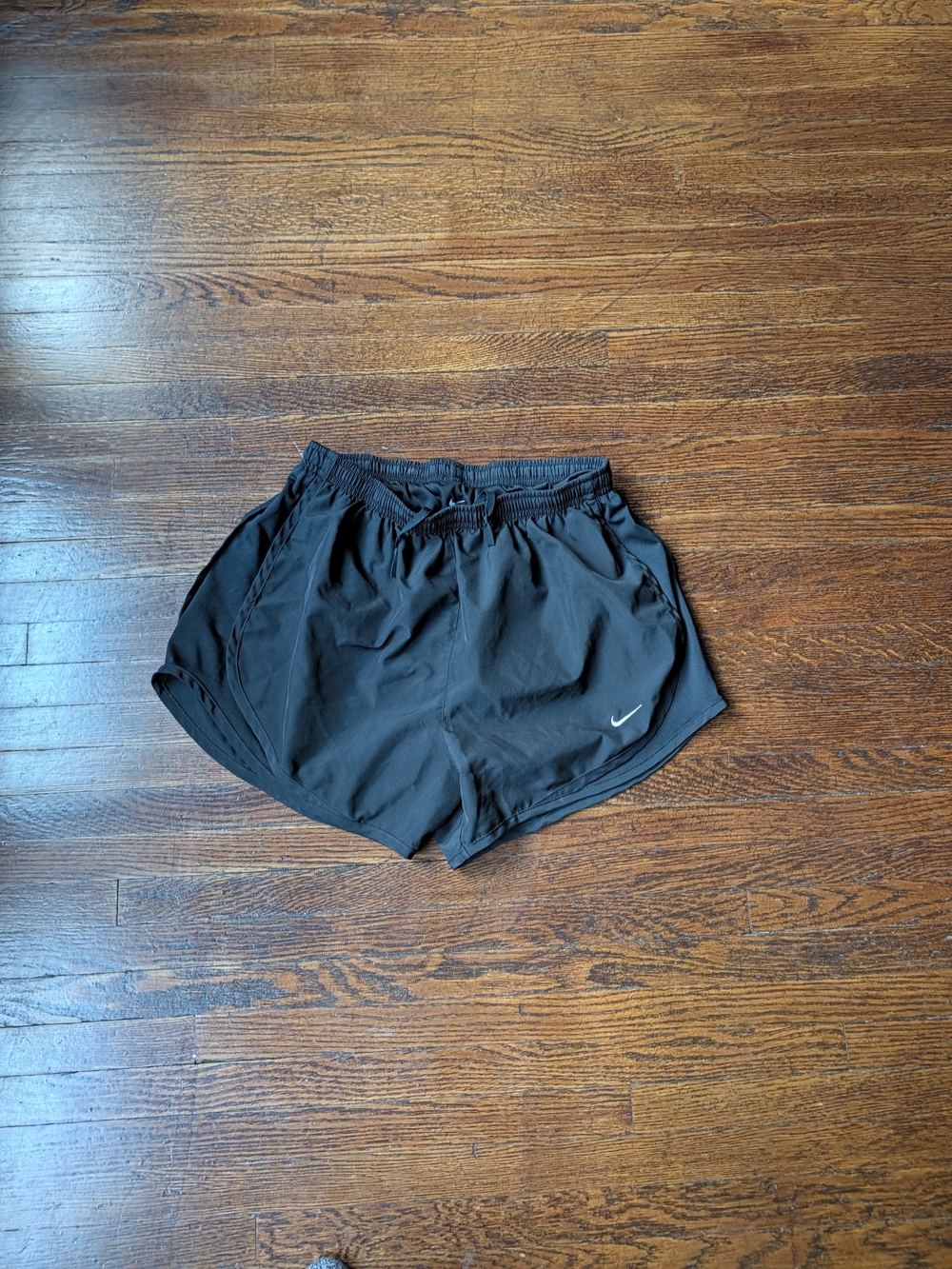 Nike Dri-fit Womens Black Lined Elastic Waist Pull On Athletic Sport Shorts SZ S
